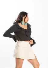 Load image into Gallery viewer, THE DAZED FLARE TOP ~ BLACK