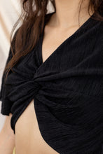 Load image into Gallery viewer, THE DISCO KNOT TOP ~ Black