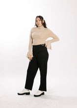 Load image into Gallery viewer, CHIFFON BELL SLEEVE TOP - SAND
