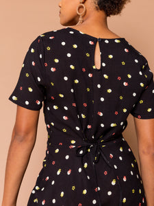 THE EVERYDAY RUCHED DRESS - Delia Dot