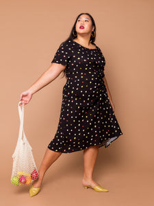 THE EVERYDAY RUCHED DRESS - Delia Dot