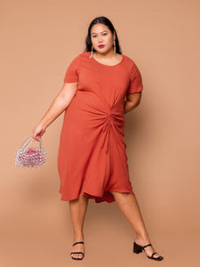 THE EVERYDAY RUCHED DRESS - Henna