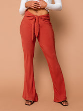 Load image into Gallery viewer, THE TIED SLIM FLARE PANT ~ Henna