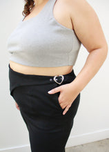 Load image into Gallery viewer, HEART BUCKLE PANTS ~ BLACK