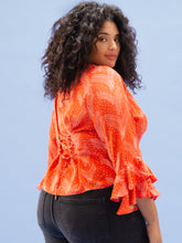 Load image into Gallery viewer, THE RUFFLE SLEEVE TOP ~ VALENTINE