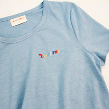 Load image into Gallery viewer, LOVEFOOL BOXY TEE ~ LAKE BLUE
