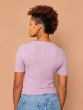 Load image into Gallery viewer, THE PEARL DROP TEE ~ Orchid