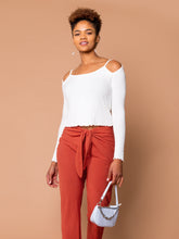 Load image into Gallery viewer, THE TIED SLIM FLARE PANT ~ Henna