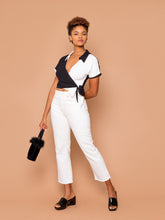 Load image into Gallery viewer, THE BOWLER WRAP TOP ~ YinYang