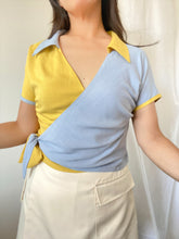 Load image into Gallery viewer, BOWLER WRAP TOP ~ Sun &amp; Sky