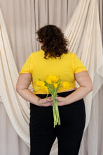Load image into Gallery viewer, THE RUFFLE EDGE TOP ~ Lemon