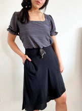 Load image into Gallery viewer, THE TIE WAIST SKIRT ~ BLACK